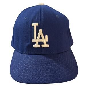VINTAGE MLB New Era 59Fifty Diamond Collection LA Dodgers Fitted Cap Size 7 1/4